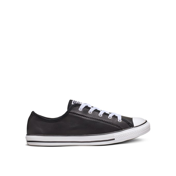 converse leather dainty black