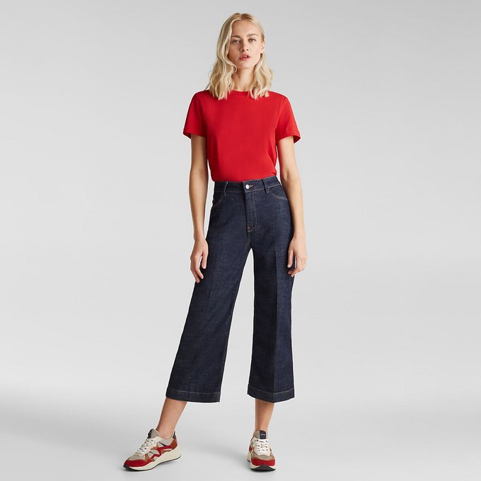 crop length jeans
