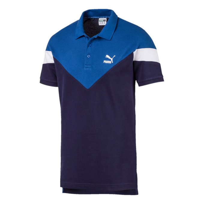 puma blue polo t shirt