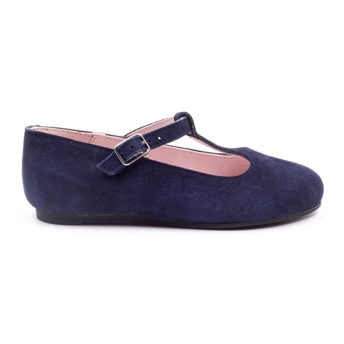 ballerine fille bleu marine