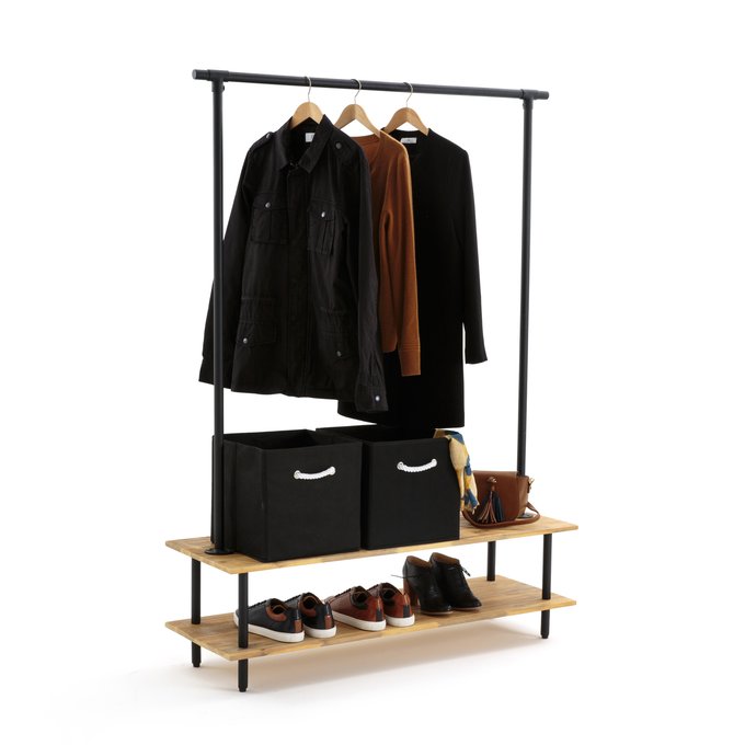 metal coat and shoe rack