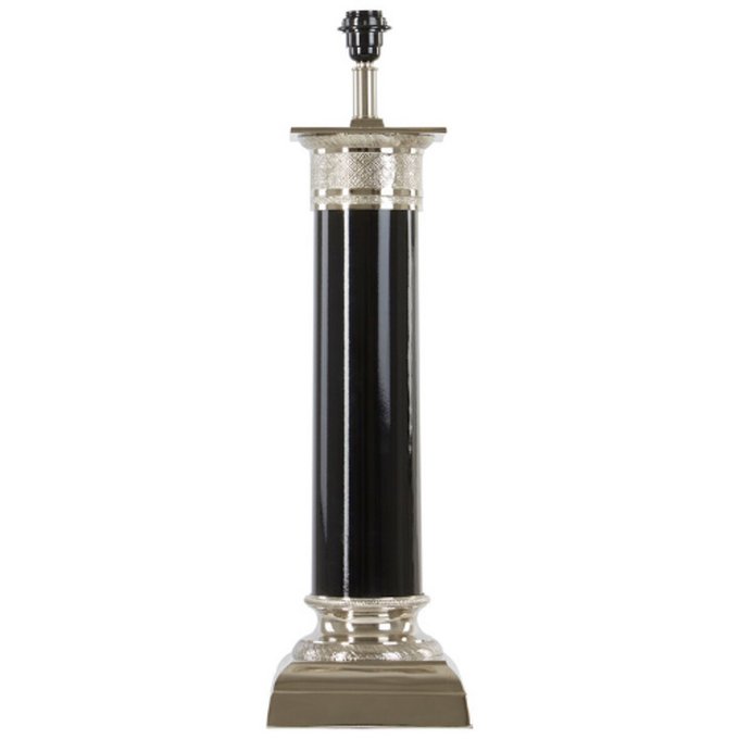 Black & silver table lamp base , black, So'home | La Redoute