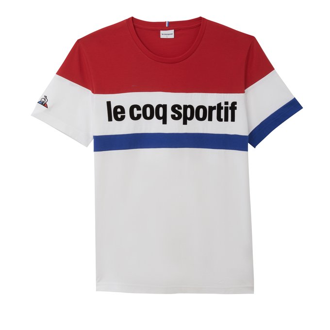 tee shirt le coq sportif bleu blanc rouge