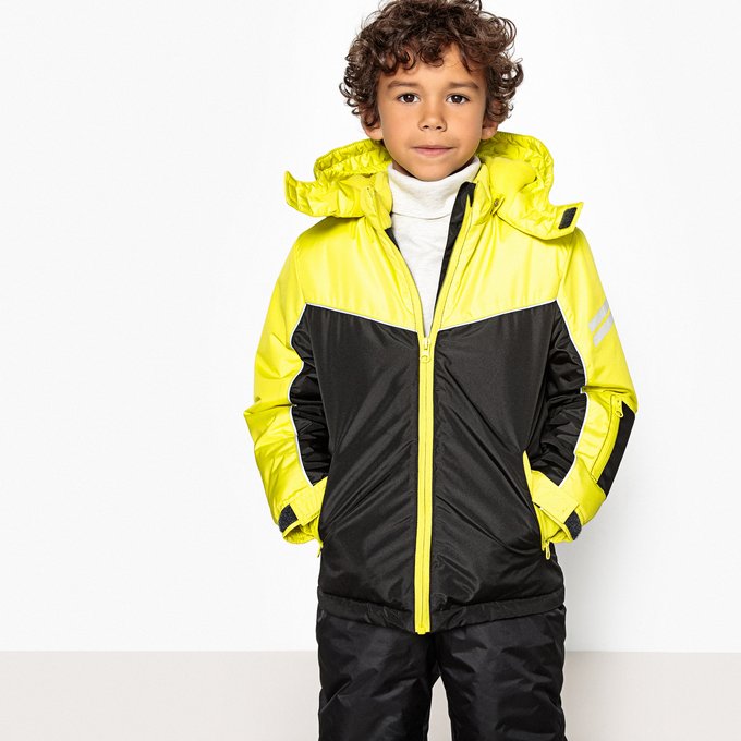 10-16 Years La Redoute Collections Big Boys Hooded Bomber Jacket
