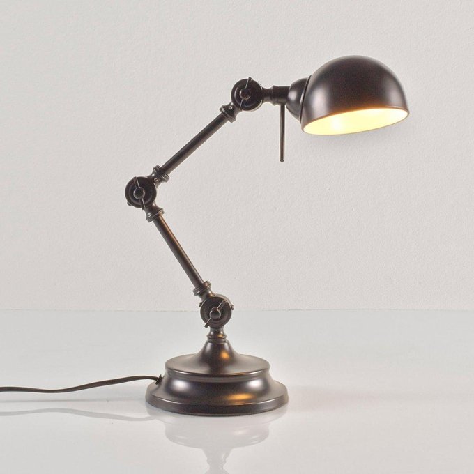 Kikan Industrial Look Metal Desk Lamp Matt Black La Redoute