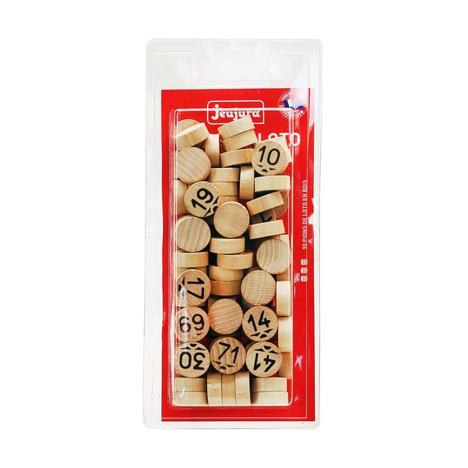 90 Pions Loto En Bois Blister Jeujura La Redoute