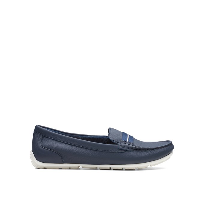 clarks navy blue