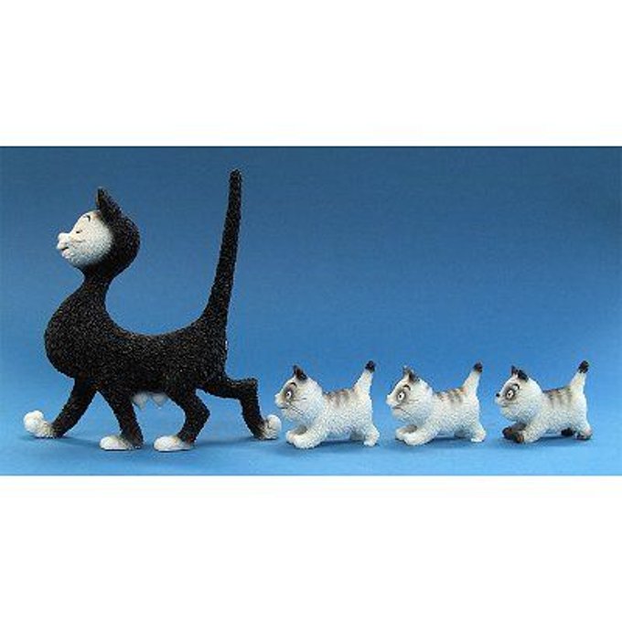 Parastone Dubout Chats Collection c/âliner Noir et gris Chat figurine Dub52
