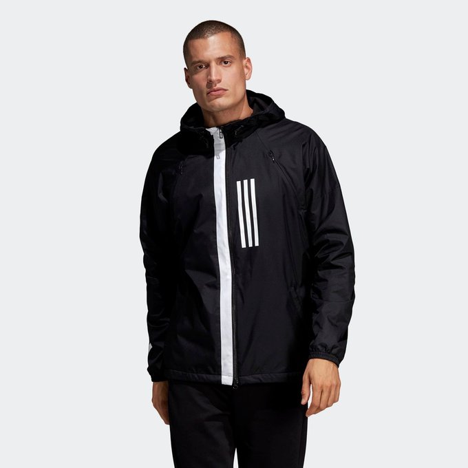 Veste fleece lined id wnd noir Adidas Performance | La Redoute adidas M Wnd JKT Lined Veste de Sport Homme: