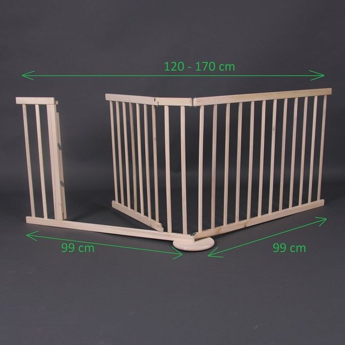 Barriere De Securite Max 1 170cm En Bois 2 Panneaux Bois Clair Bambino World La Redoute