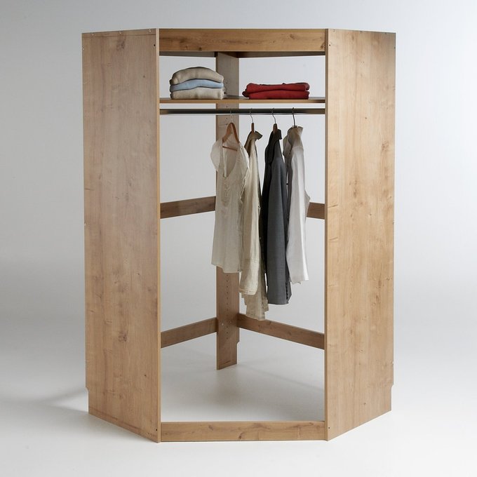 Build Corner Wardrobe Module Arlington Oak Wood La Redoute