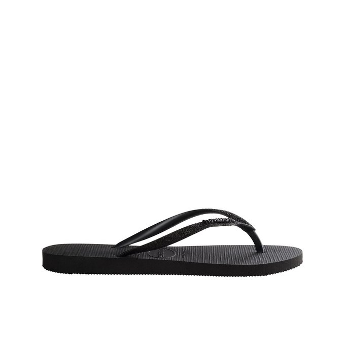 havaianas black glitter