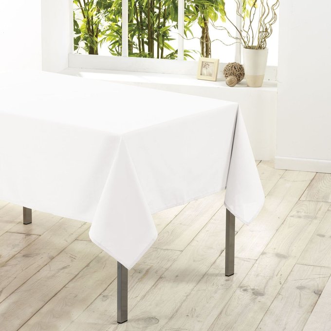 Nappe en plastique rectangulaire 140x200 cm transparent uni