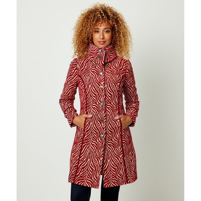 Manteau imprimé zebre clearance