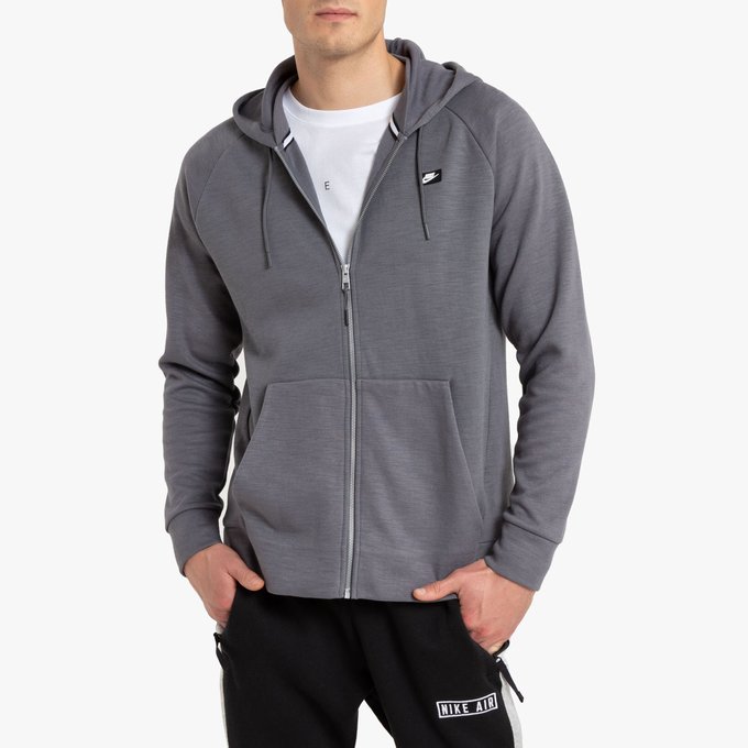 nike cotton zip up hoodie