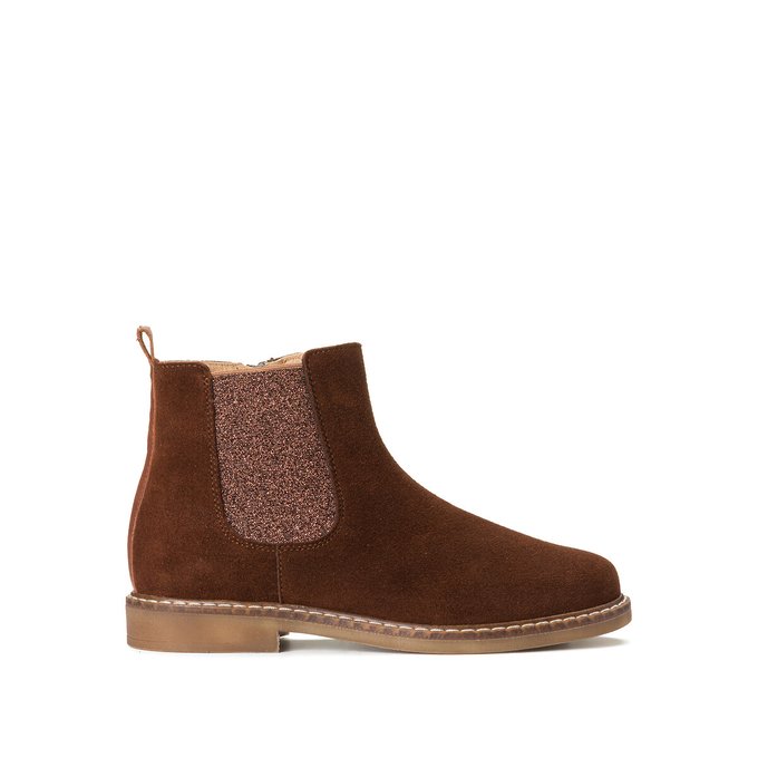 Kids Suede Ankle Boots