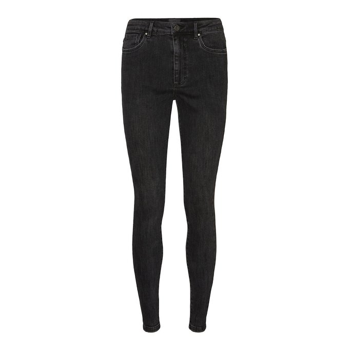 faded black high waisted jeans