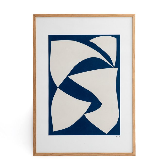 Dynamic Impression Poster Ecru Blue Am Pm La Redoute