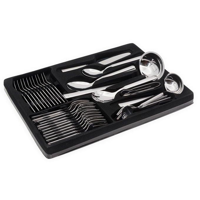 Mallette set couvert menagere 72 pieces inox fourchette louche couteau cuilleres