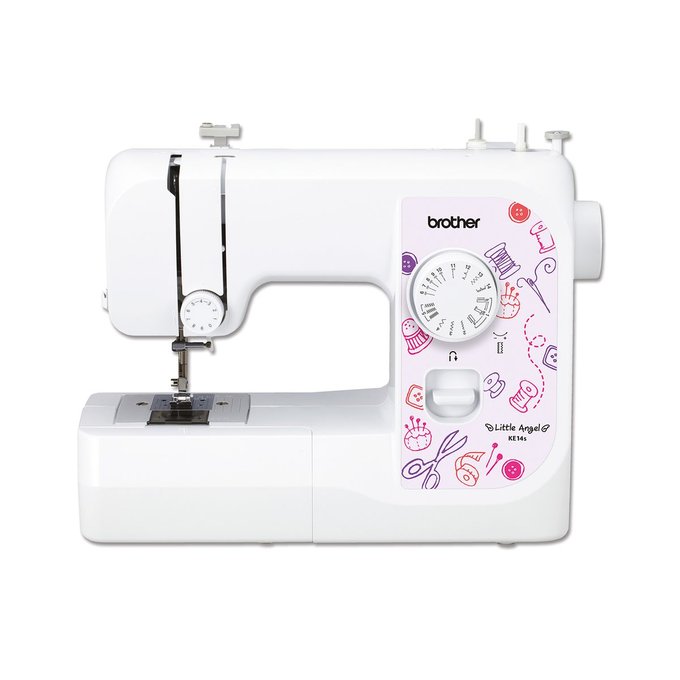 Machine A Coudre Mecanique Ke14svm1 Blanc Rose Brother La Redoute