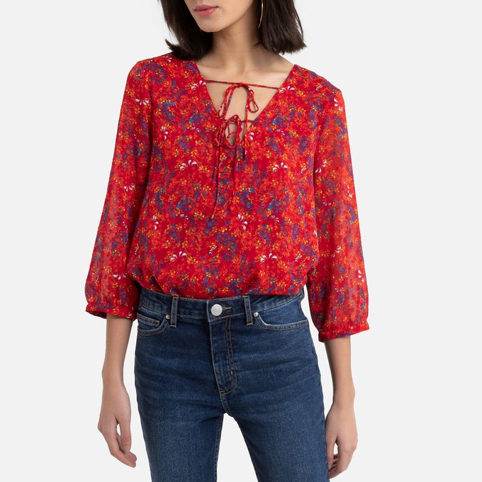 Camisa feminina Manga 34 Estampada Marca: A Collection Camisa feminina Manga 34 Estampada Marca: A Collection