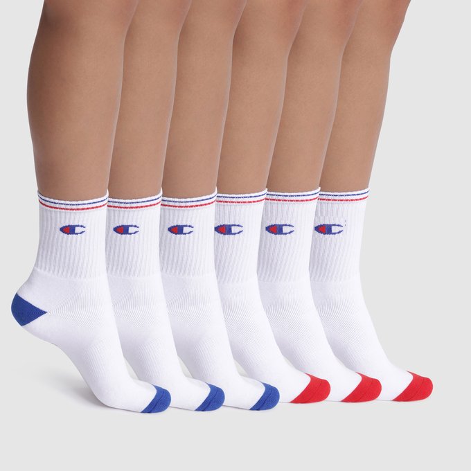 of 6 pairs of ankle socks in cotton mix 
