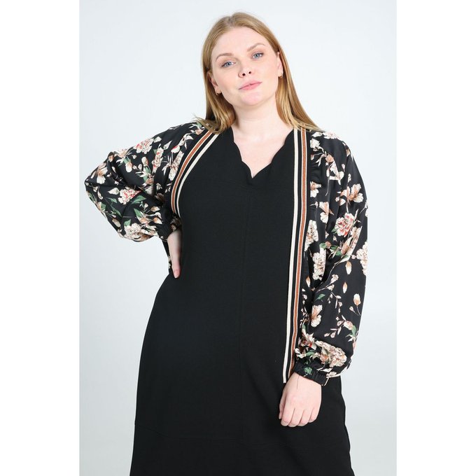 Veste bomber fleurie