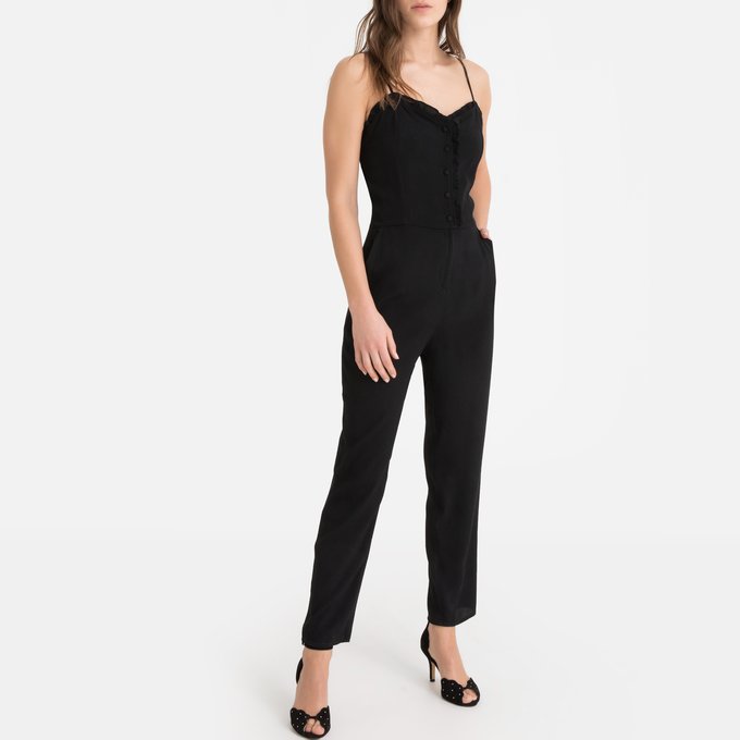 sweetheart neck jumpsuit