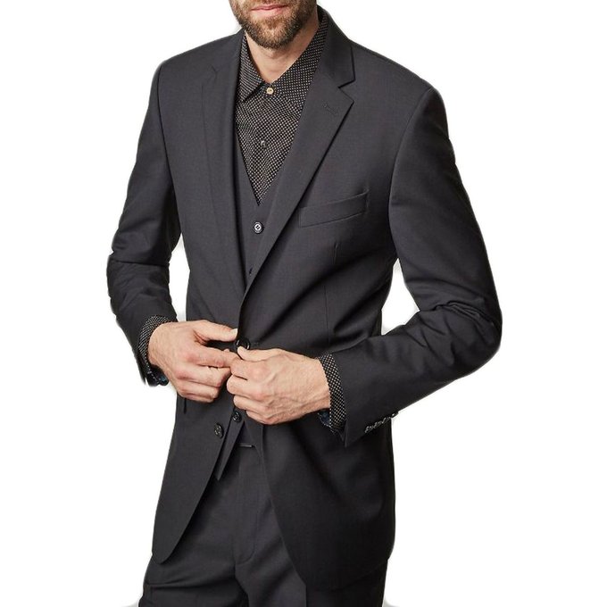Veste en laine noir Pierre Cardin | La Redoute Manteau homme PIERRE CARDIN | La Redoute