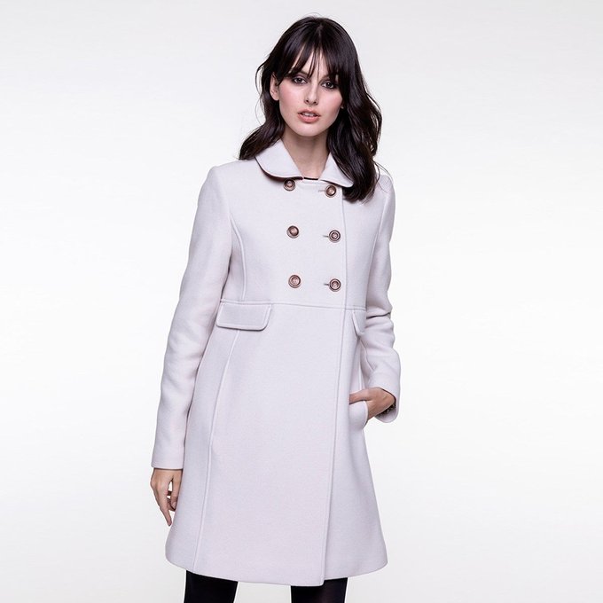 Manteau rétro en drap de laine Trench And Coat | La Redoute Manteau rétro en drap de laine Trench And Coat | La Redoute