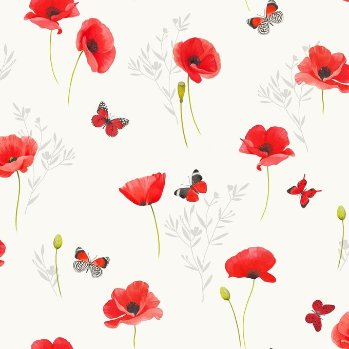 Nappe toile cirée au mètre poppy Douceur D'intérieur | La ...