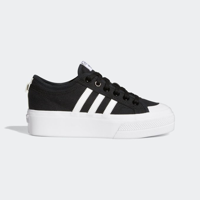 Baskets nizza noir Adidas Originals | La Redoute Baskets nizza platform noir Adidas Originals | La Redoute