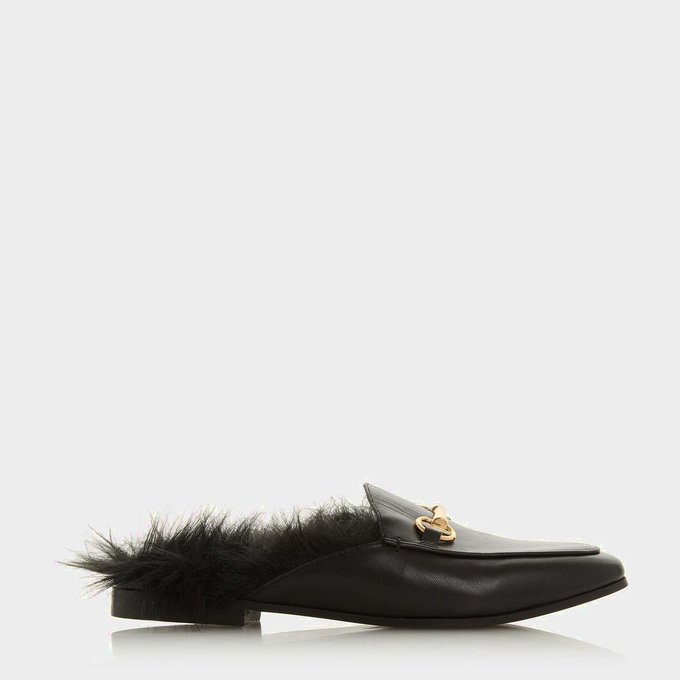mocassin style mule