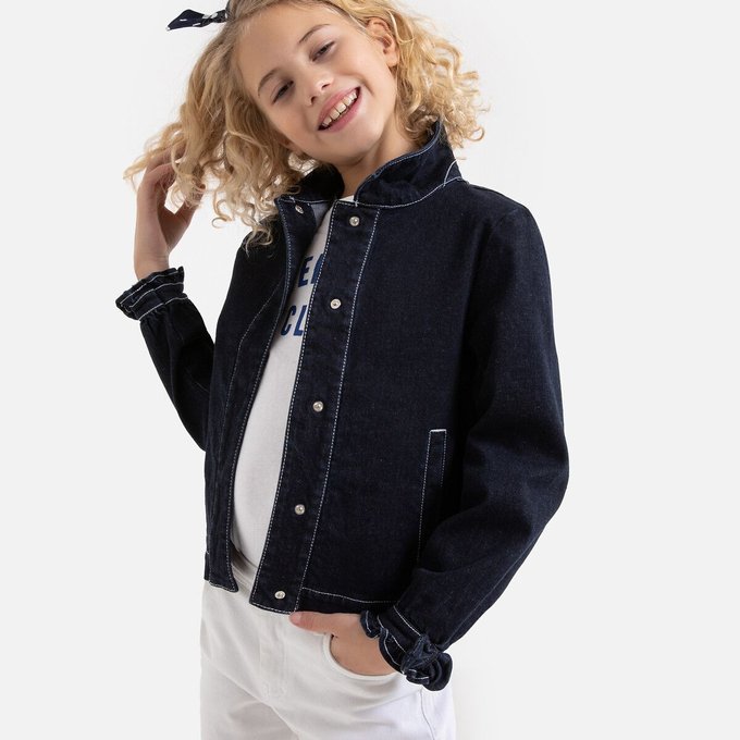 Veste en jean 3 12 ans brut La Redoute Collections | La Redoute Veste denim fille | La Redoute