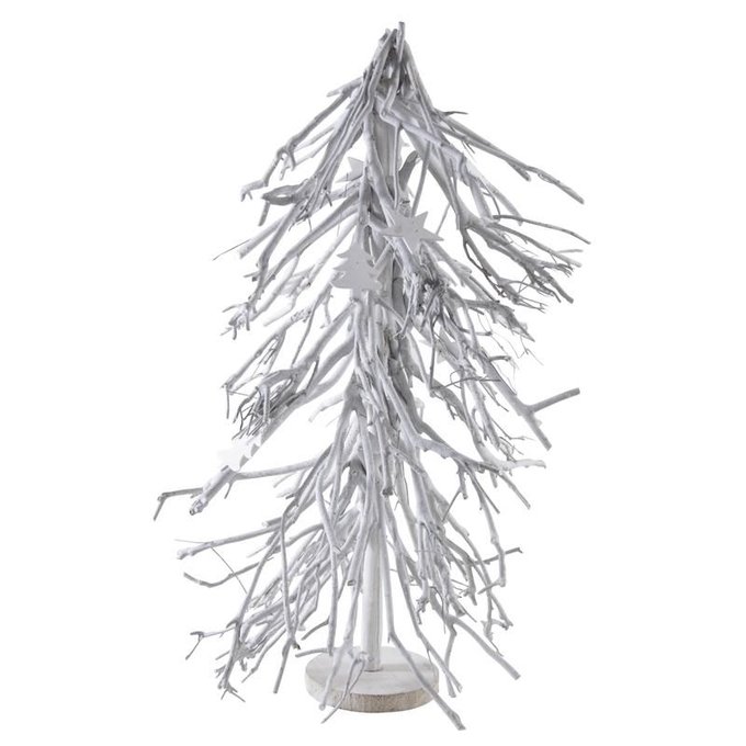 Sapin De Noel En Bois Patine Blanc Gris Aubry Gaspard La Redoute