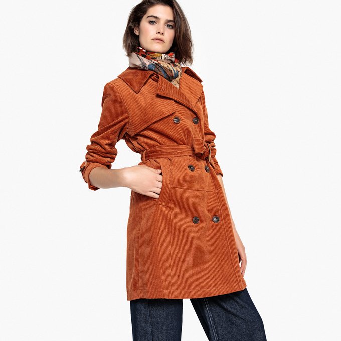 Water Repellent Cotton Corduroy Trench Coat Water Repellent Cotton Corduroy Trench Coat