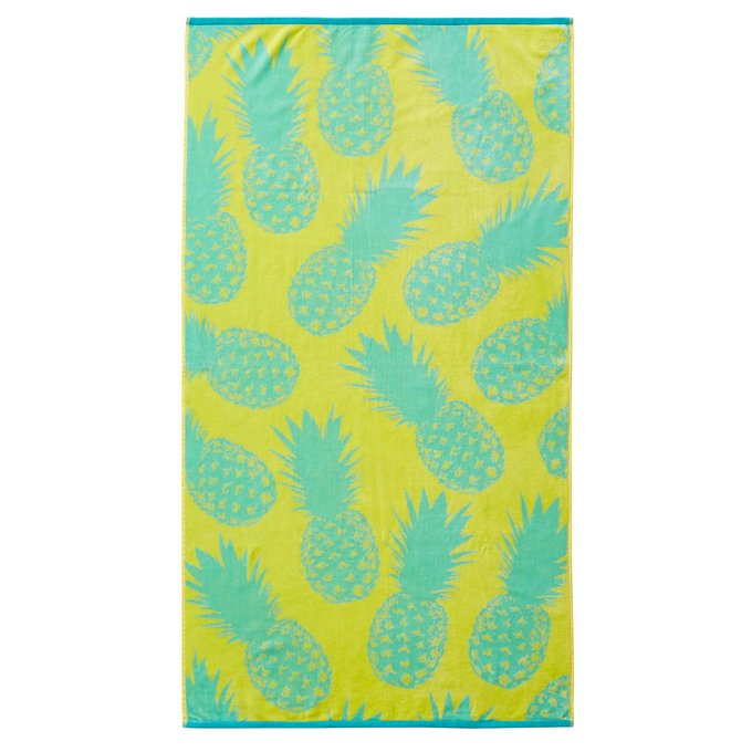 Get Wallpaper Nazare Beach Towel Yellow Green La Redoute Interieurs La Redoute For iPhone Free