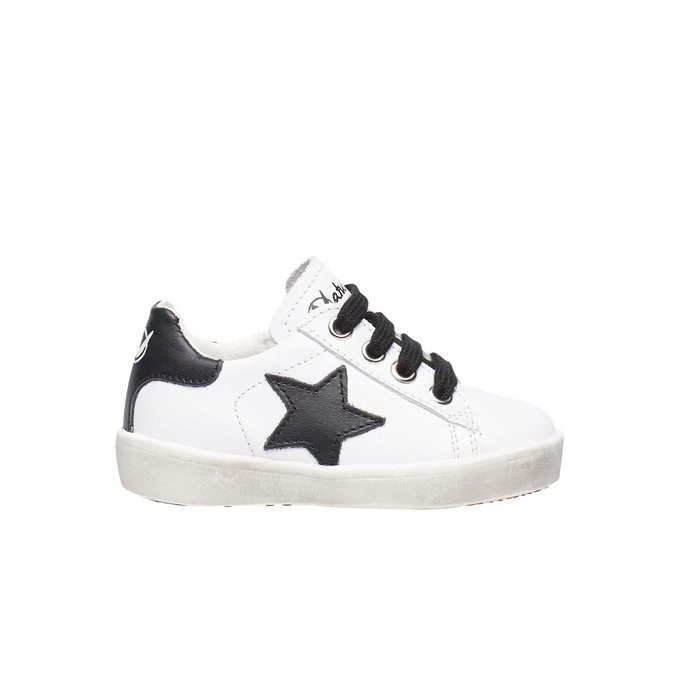 Naturino Cocoon VL Chaussures de marche en cuir de veau avec imprim/é paillet/é Blanc