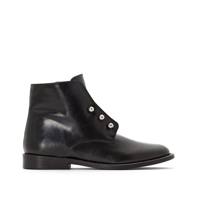 Dhavlen Leather Ankle Boots