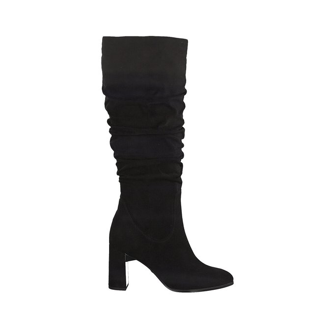 stiletto heel black boots