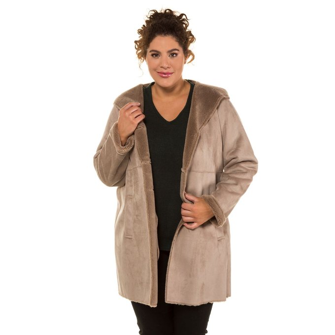 Manteau imitation daim femme clearance