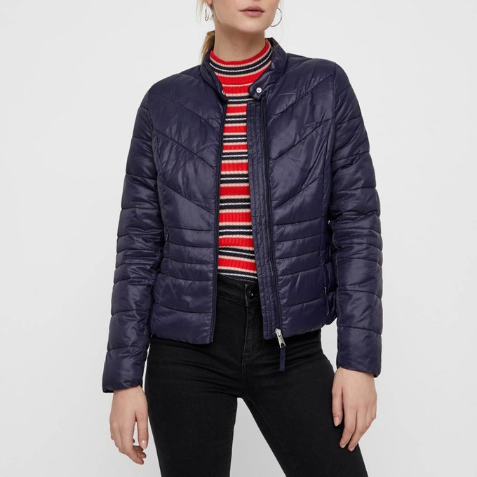 vero moda cropped hooded padded jacket