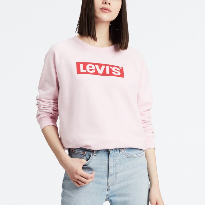 pink levi sweatshirt