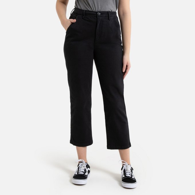 straight cropped trousers