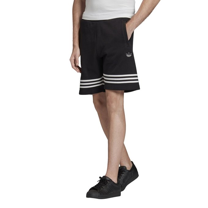 Short outline noir Adidas Originals | La Redoute Short adidas coton | La Redoute