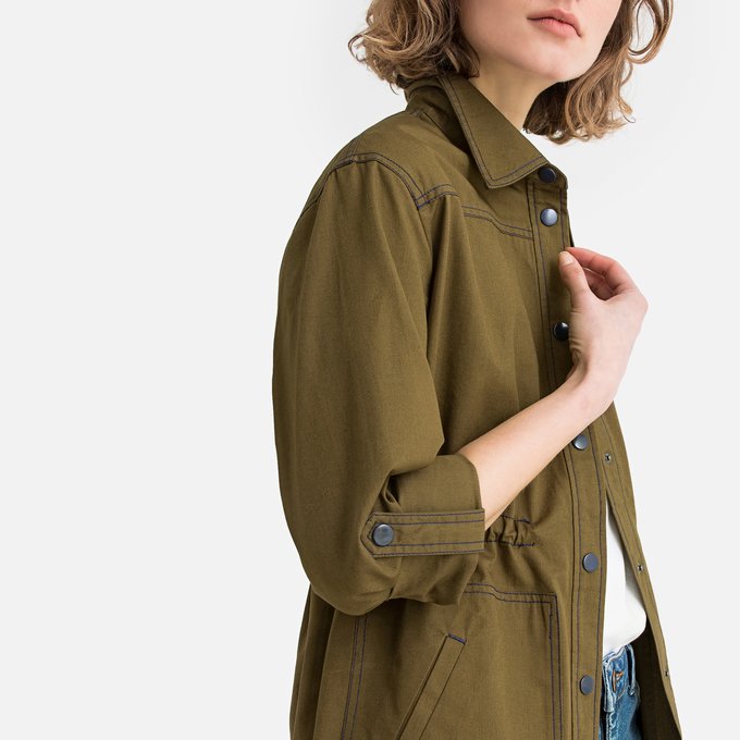 women's cotton utility jacket