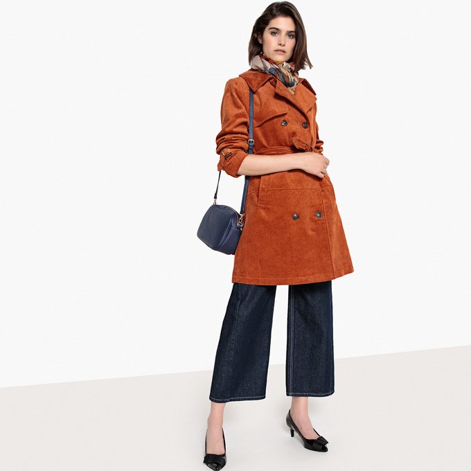 Water Repellent Cotton Corduroy Trench Coat Water Repellent Cotton Corduroy Trench Coat