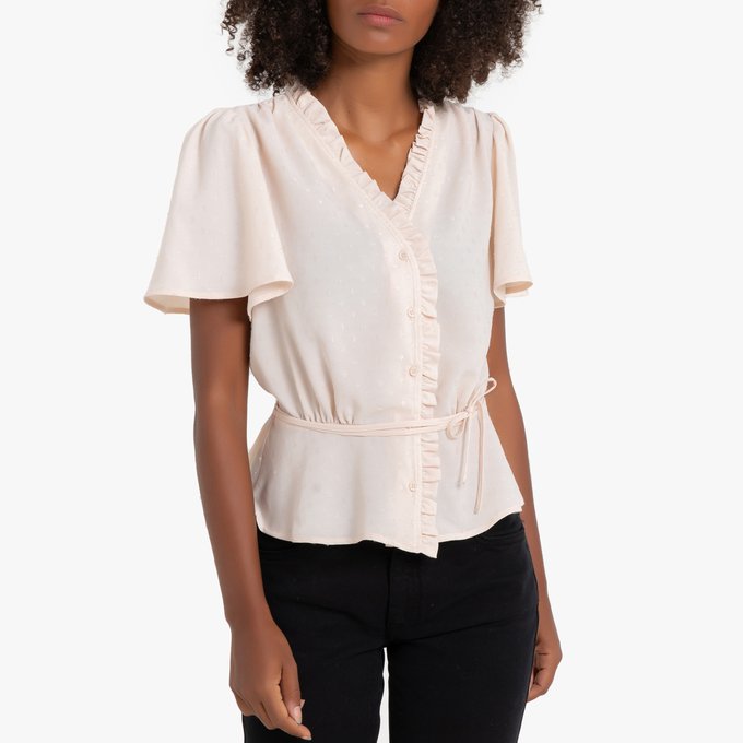 ruffle waist top