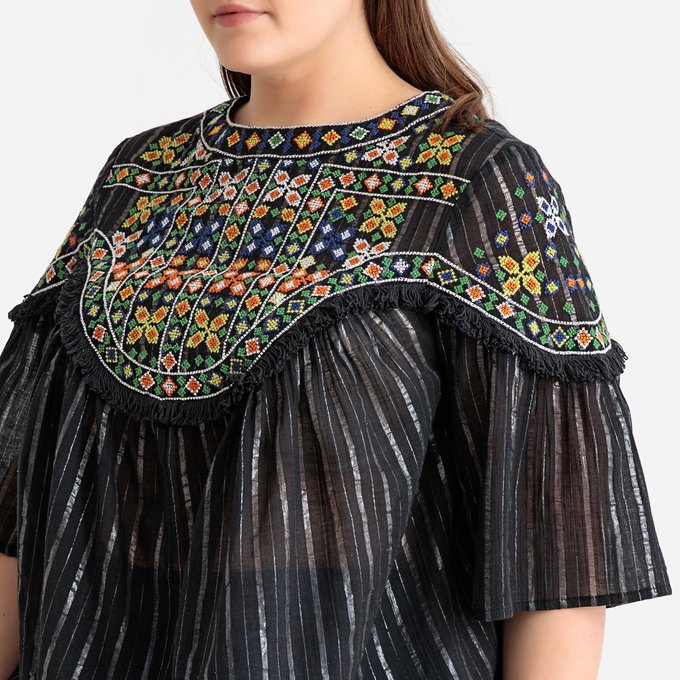 plus size boho blouse
