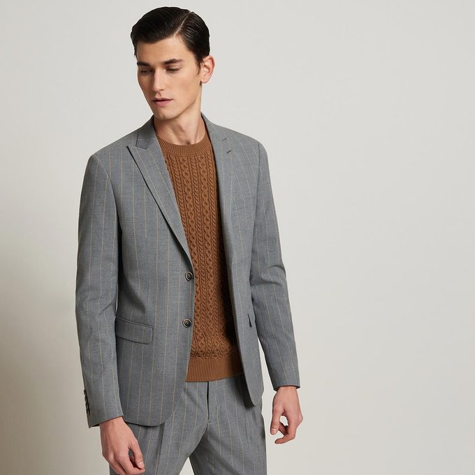 veste de costume grise
